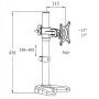 Настольный кронштейн для монитора KRON D104E