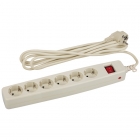 Сетевой фильтр ЭРА SF-6es-2m-I, 6 гнезд