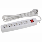 Сетевой фильтр ЭРА SF-5es-4m-W, 5 гнезд