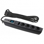 Сетевой фильтр ЭРА SFU-5es-2m-B, 5 гнезд+2xUSB