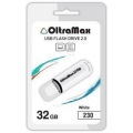 Флеш-накопитель USB  32GB  OltraMax 230 белый
