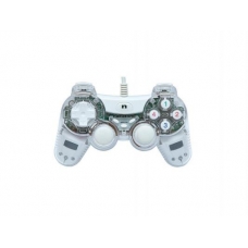 Геймпад Nakatomi Fighter GP-F20EL, 12 кн., белый, вибрация, подстветка, USB, проводной