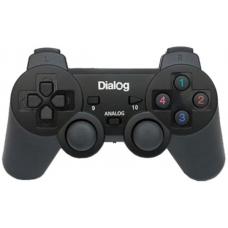 Геймпад DIALOG Action GP-A11RF-RF 2.4G, 12 кн., черный, вибрация, USB, беспроводной