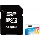 MicroSD 16GB  Silicon Class 10 Elite COLORED, R/W 85/15 MB/s+ SD адаптер