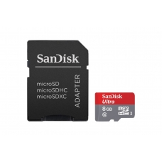 Карта памяти MicroSD 8GB SanDisk Class 10 Ultra UHS-I (U3) 48MB/s Imaging + SD адаптер