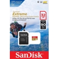 MicroSD 32GB SanDisk Class 10 Extreme 90MB/s + SD адаптер