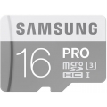 MicroSD 16GB  Samsung Class 10 PRO; U3; R/W 90/60 MB/s + SD адаптер