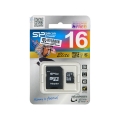Карта памяти Silicon Power ELITE microSDHC 16GB UHS-1 Class 10 + SD adapter