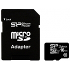 MicroSD 16GB  Silicon Class 10 Superior UHS-I + SD адаптер