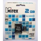 MicroSD 2GB MIREX Class 4 c адаптером
