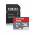 MicroSD 8GB SanDisk Class 10 Ultra + SD адаптер