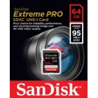 SDXC 64GB  Sandisk Class 10 Extreme PRO V30 UHS-I (U3) 95MB/s 