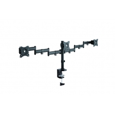 Наклонно-поворотный настольный кронштейн iTech MBS-13F black для трех мониторов