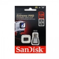MicroSD 128GB Sandisk Class 10 UHS-I U3 Extreme Pro (USB3.0 Reader) 275MB/s