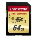 Карта памяти SDXC 64GB Transcend Class 10 UHS-I U3 (95/60 Mb/s)