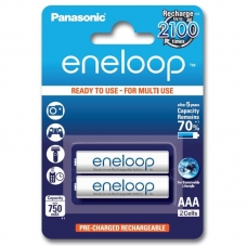 Аккумулятор PANASONIC  R03 eneloop BK-4MCCE/2BE (750mAh) (2 шт. в блистере)