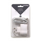 Адаптер сетевой SMARTBUY Nova, белое. Сила тока 2.1 А + кабель iPhone 4/30pin (0.8 м.)