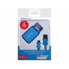 Адаптер сетевой SMARTBUY Traveler Combo, синее