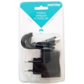 Адаптер сетевой SMARTBUY Nova, чёрное. Сила тока 2.1 А + кабель MicroUSB (1 м.)