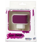 Адаптер сетевой SMARTBUY Color Charge, фиолетовое