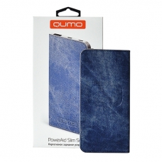 Внешний аккумулятор QUMO PowerAid Slim Smart 4000, джинсовый