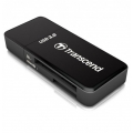 Картридер  Transcend  F5 черный USB3.0 SD/microSD