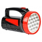 Фонарь SMARTBUY SBF-100-K, черный. Аккумуляторный светодиодный фонарь. 4LED+18LED. Аккумулятор 4V 2Ah. (1/36)