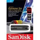 Флешка USB 3.1 64GB SanDisk CZ800 Extreme GO R/W up to 200/150MB/s