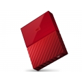 Внешний жесткий диск HDD  WD  3 TB  My Passport красный, 2.5", USB 3.0