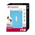 Внешний жесткий диск Transcend 1 Тб USB 3.0 (M3) голубой