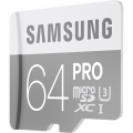 MicroSD 64GB  Samsung Class 10  PRO; U3; R/W 90/80 MB/s