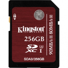 SDXC  256 Gb Kingston Class 3 High Speed UHS-I
